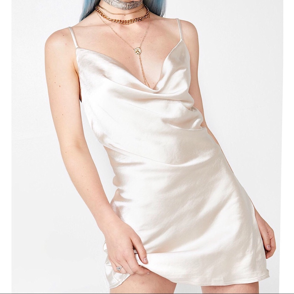 Satin slip dress
